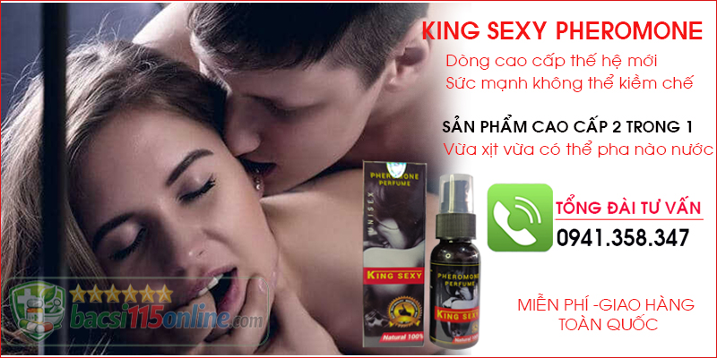 Nước hoa kích dục 2 trong 1 king sexy pheromone cao câp cực mạnh