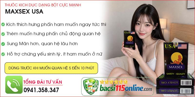 Thuốc kích dục dạng bột maxsex usa chính hãng Hoa Kỳ