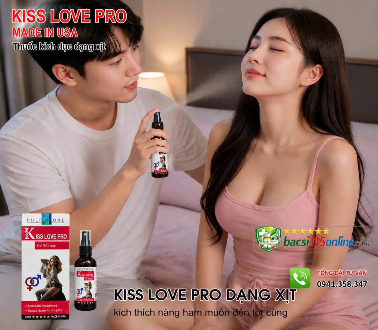 Kimochi japan dạng xịt bí quyết đưa nàng lên đỉnh Kiss love pro dạng xịt